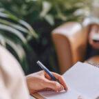 Counselor leads session in office after deciding between in-person vs virtual practice