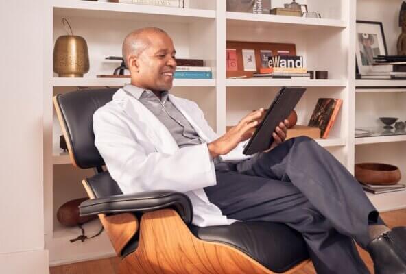 Doctor assessing their digital front door