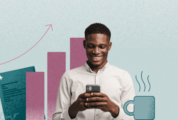 person smiling at effectively healthcare marketing