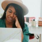 woman learning how to improve website ranking on google for medical practice website