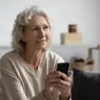 woman watching tiktok medical advice videos