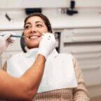 patient coming to dentist after admiring practice’s effective dental website design