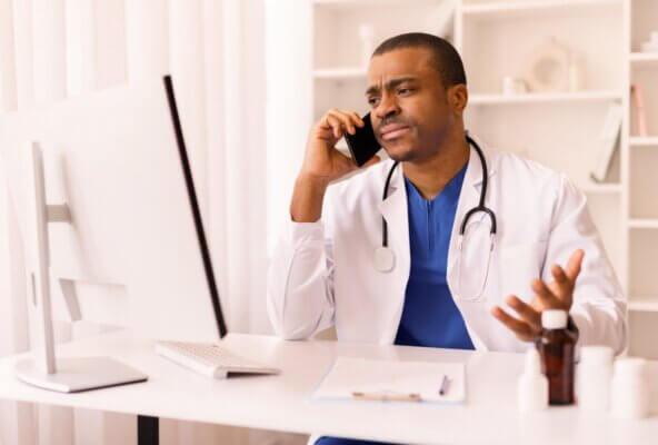 doctor frustrated because of poor patient communication